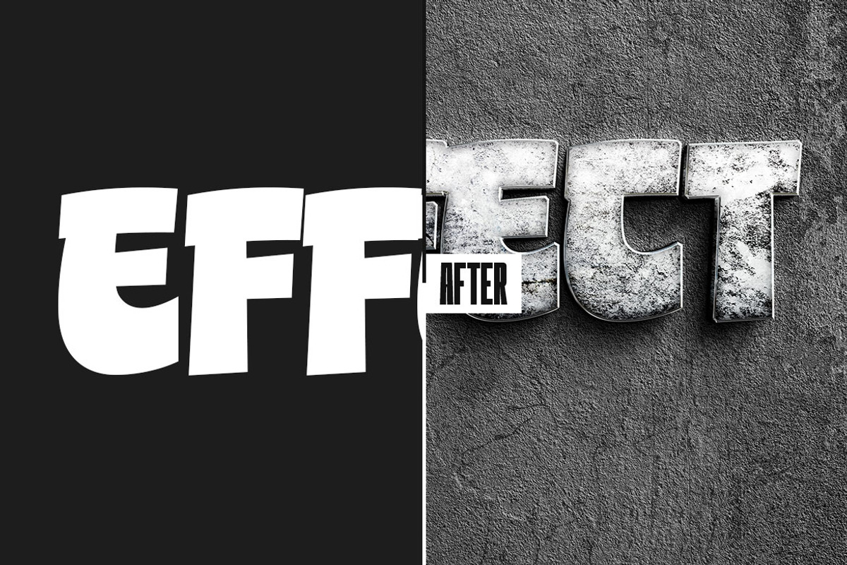 Stone Text Effect, a Layer Style Add-On by dokudokunomi (Photo 3 of 3)