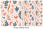 12 Seamless Elegant Leaf Patterns, a Pattern Graphic by DesignRocket (Thumbnail 7 of 13)