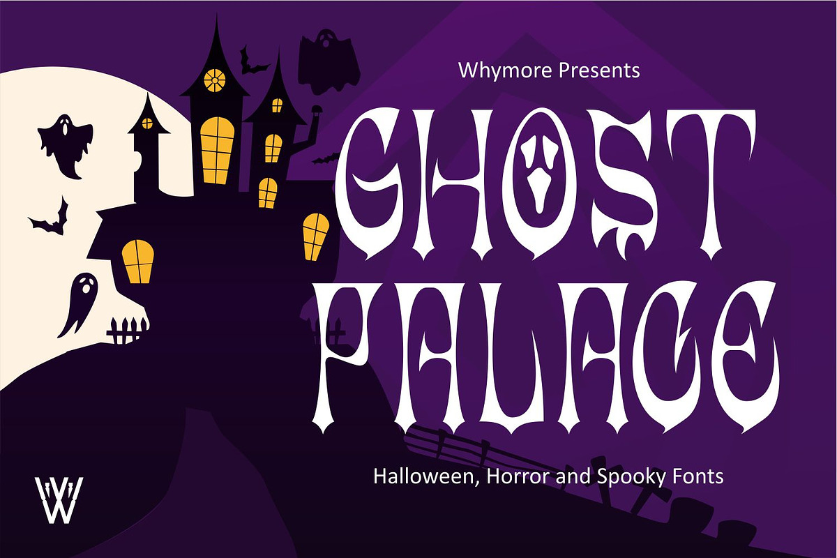 Ghost Palace – Halloween Font, a Symbol Font by WhymoreArt (Photo 1 of 9)