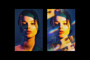 Prismatic Distortion Photo Effect