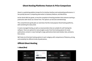 Standalone — single-page Ghost theme, a Websites & App Template by Curiositry