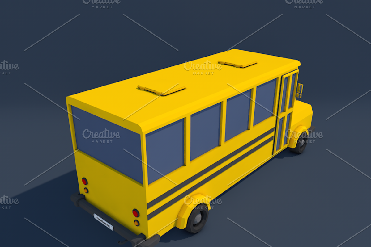 Ultimate Low Poly City Cars Pack, a Cars & Vehicle 3D Model by CreativeeArt (Photo 38 of 54)