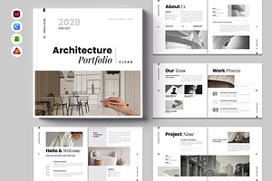 Square Architecture Portfolio, a Brochure Template by Spark_Creative