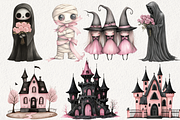 Sweet Halloween Clipart, an Illustration by NadiaTheronArt (Thumbnail 4 of 5)