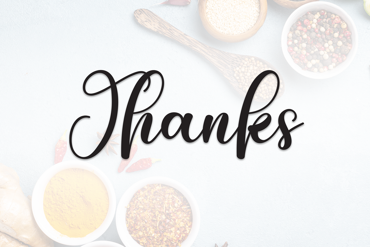 Seasoning | Script Font, a Handwritten Font by Scratchones (Photo 11 of 11)