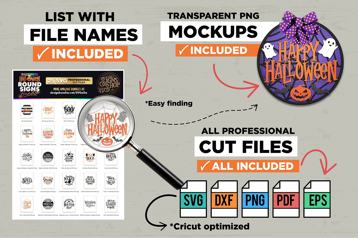25 Halloween Door SVG Signs Bundle, a Seasonal Illustration by Asaelv Shop! (Photo 6 of 7)