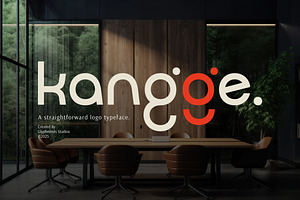 Kangge – The Perfect Logo Font, a Sans Serif Font by Glyphminds Studios