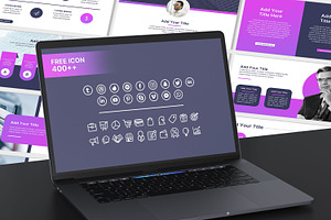 Purple Theme Powerpoint Template