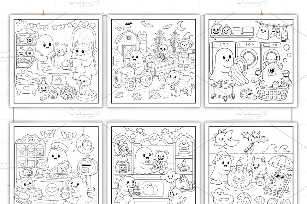 Cute Spooky Book Bold and Easy, a Seasonal Illustration by Design Station (Photo 8 of 8)