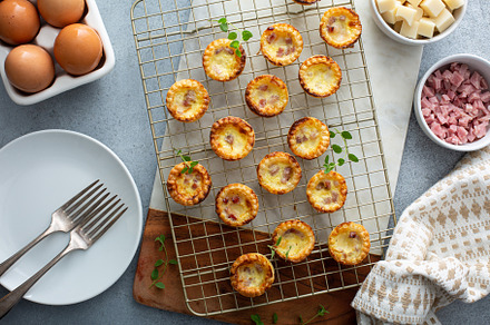 Mini ham and cheese quiches, a Food & Drink Photo by farwasser
