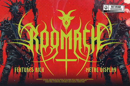 Roomach Typeface, a Blackletter Font by alit design