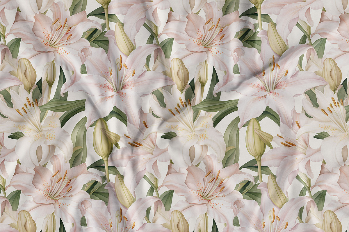 Floral Seamless Patterns + Cliparts, a Pattern Graphic by Olya Creative (Photo 13 of 20)