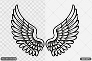 Angel Wings SVG PNG Design Bundle, an Illustration by Actual Pixel (Thumbnail 5 of 12)