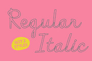 CS Glinka Dashed, a Script Font by Craft Supply Co. (Thumbnail 5 of 8)
