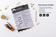 Clean Resume/CV design Template, a Resume Template by designvillage (Thumbnail 12 of 13)