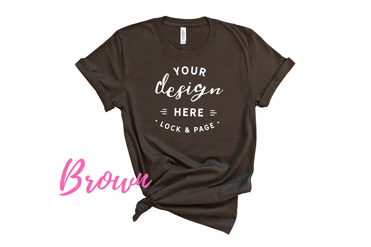 Bella Canvas TShirt Mockups On White, a Shirt Mockup by lock and page (Photo 11 of 92)