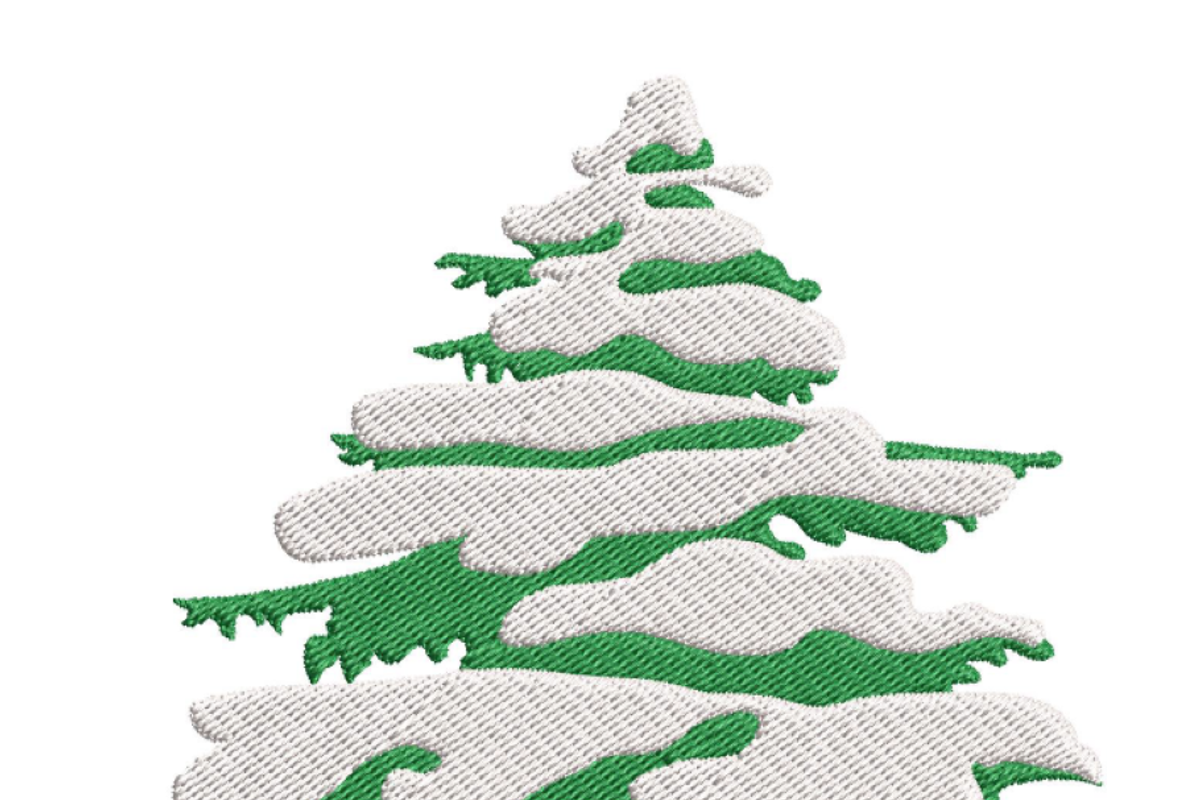 Pine Tree Machine Embroidery Design