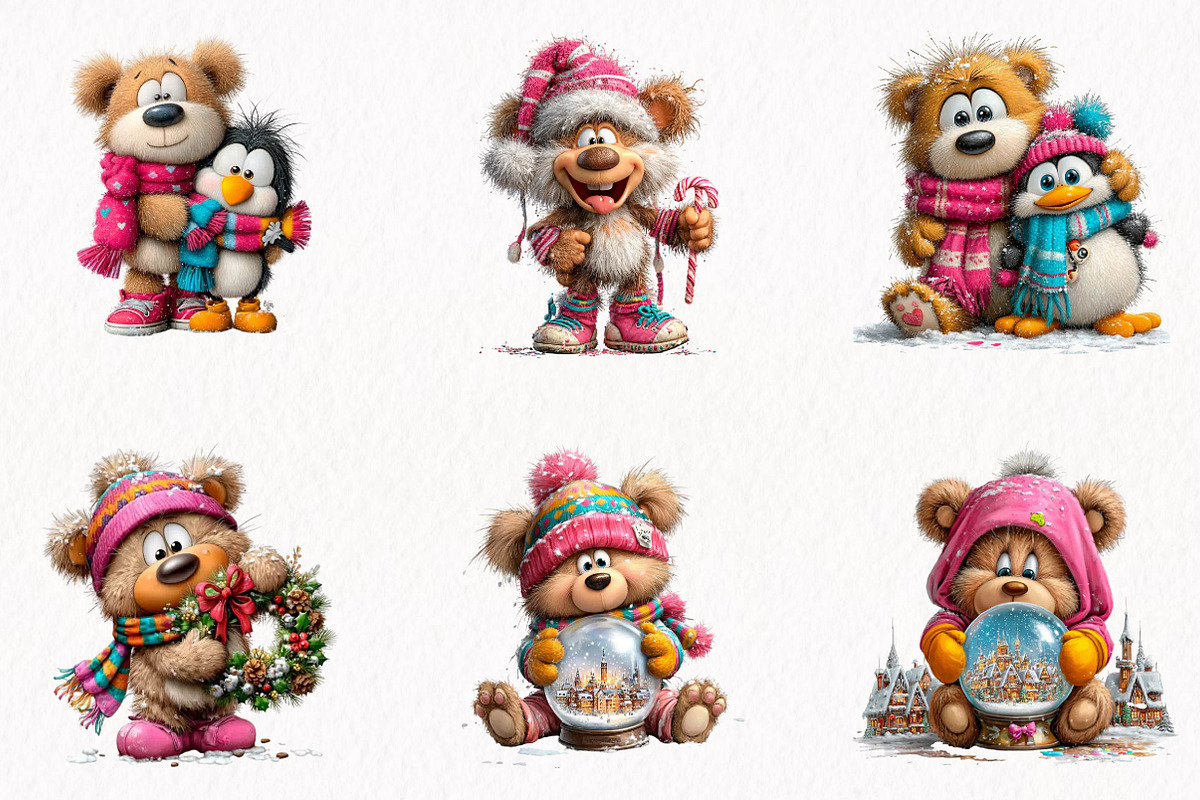 Whimsical Christmas Teddy Bear, a Seasonal Illustration by fashionaddict (Photo 2 of 7)