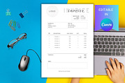 Editable Invoice Canva Template, a Presentation Template by Sania (Thumbnail 2 of 3)