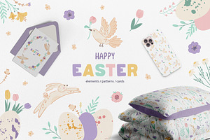 Easter & Spring Floral Collection, a Decorative Illustration by RinSo_art