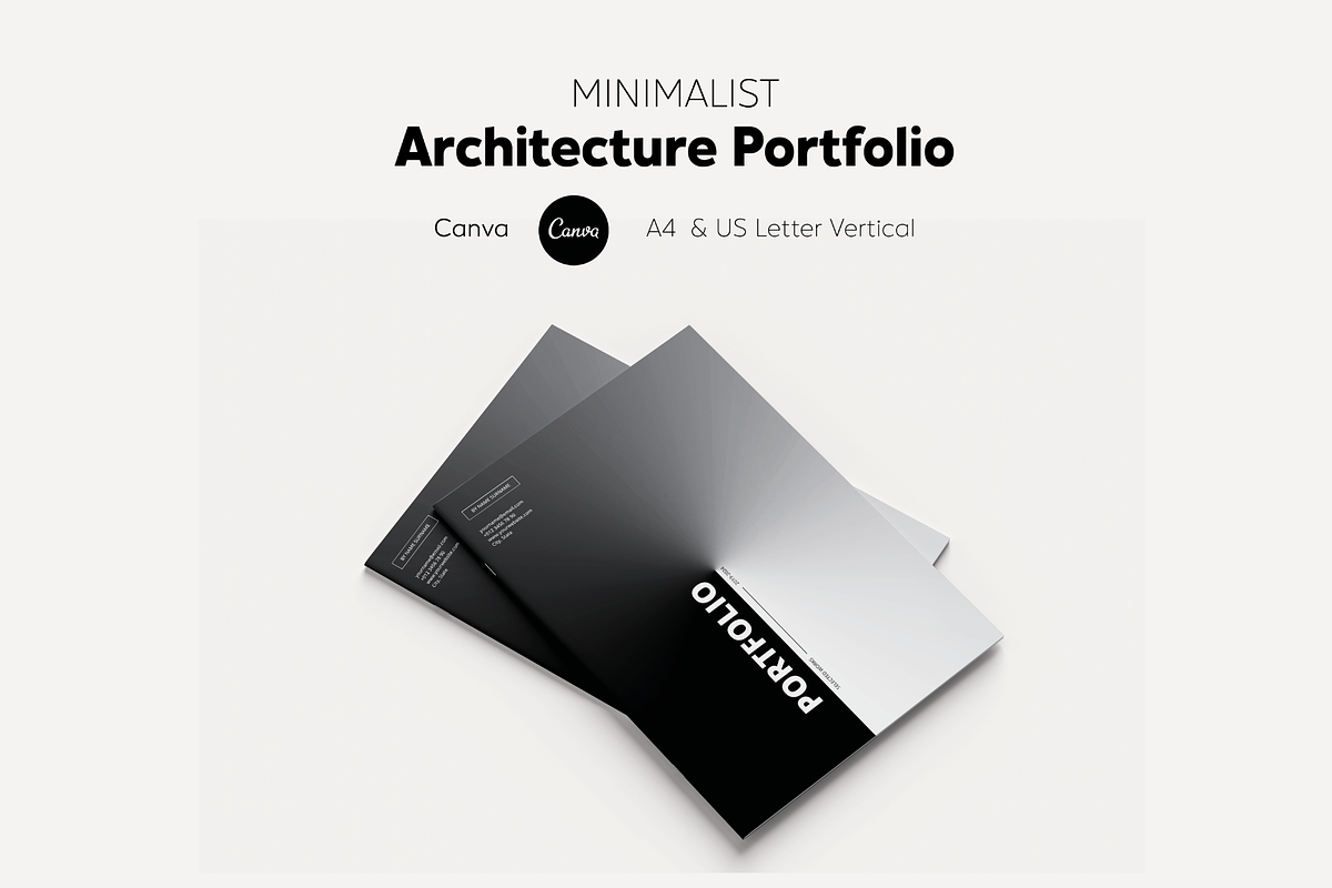 Portfolio Template Canva, a Brochure Template by yesitisprintable (Photo 1 of 10)
