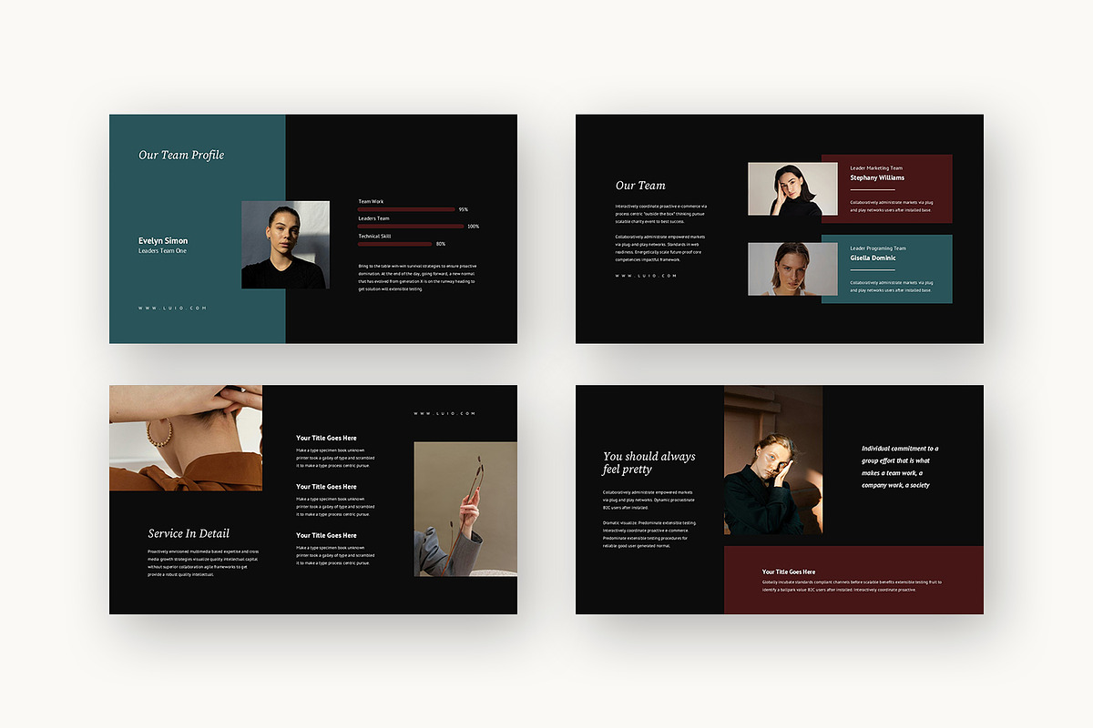 Luio : Lifestyle Brand Powerpoint, a Presentation Template by Punkl Camp (Photo 13 of 16)