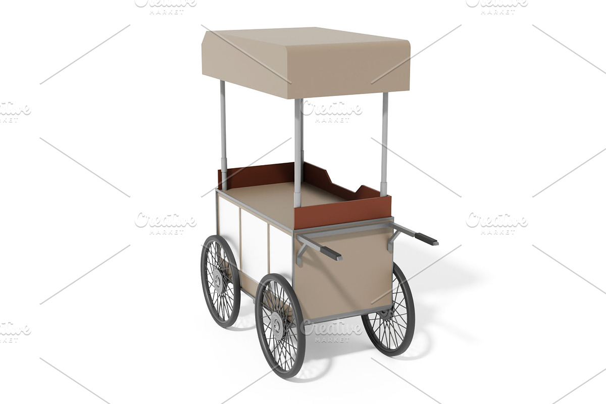 Coffee Cart 3D Model, an Object 3D Model by mrfauzi (Photo 3 of 8)