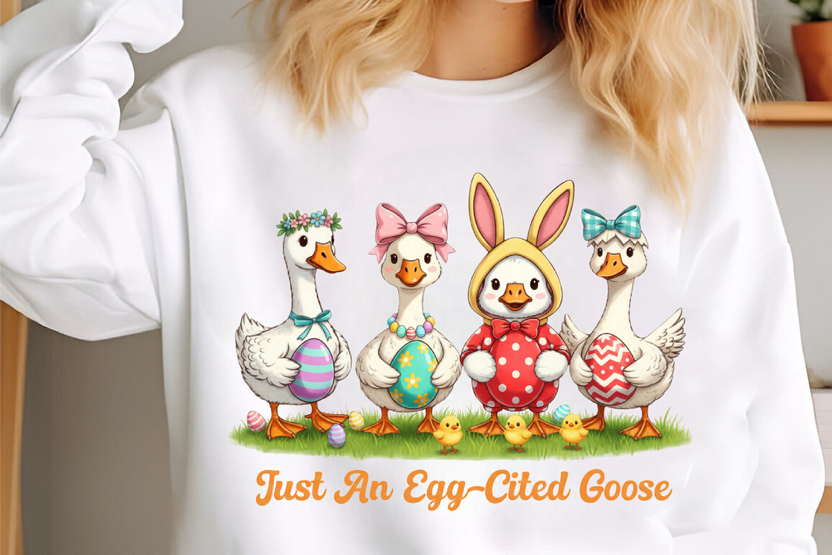 Just an Egg-Cited Goose Png, an Illustration by designcity5 (Photo 5 of 9)