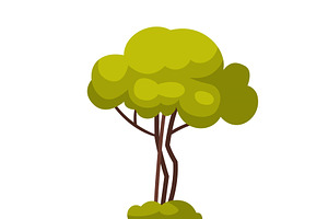 Green Tree, Summer Landscape, an Object Illustration by TopVectors