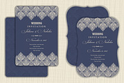 Wedding Set. Pattern and Invitation., a Card Template by NataLito (Thumbnail 5 of 10)