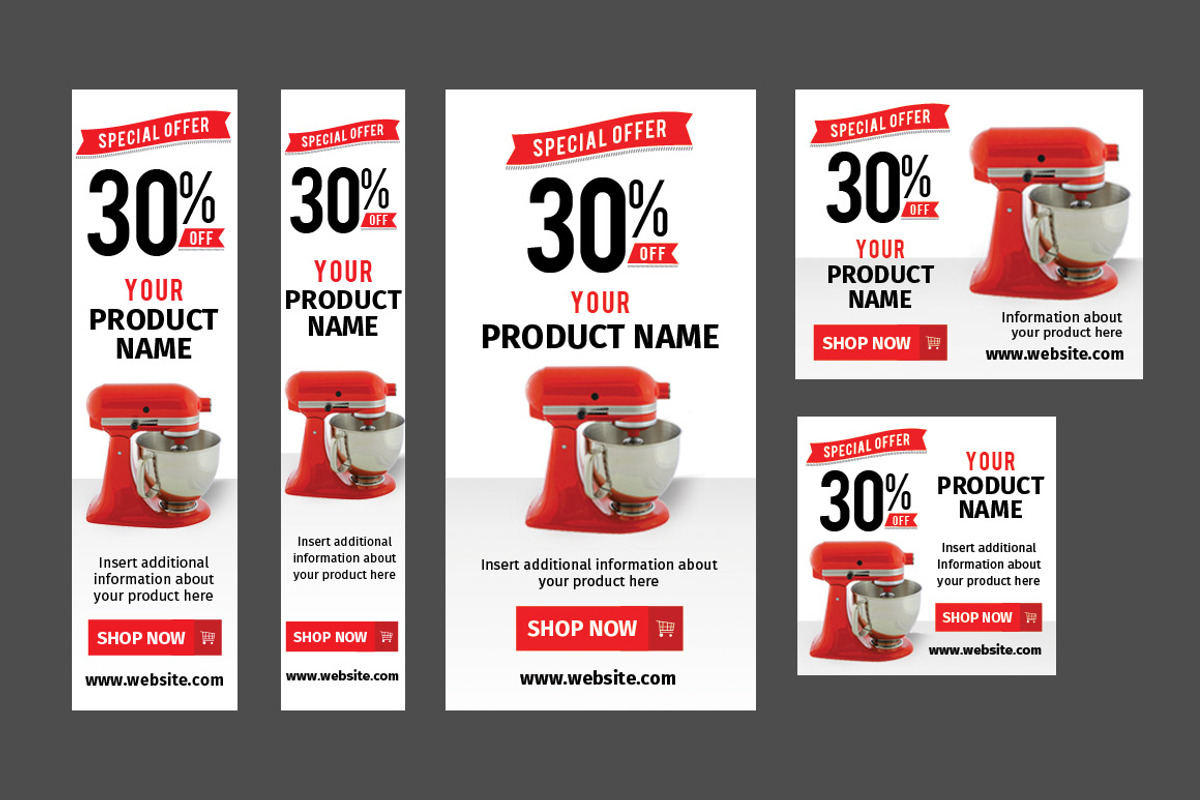 Retail Marketing Web Banners, a Templates & Theme by Nathan Knight Design (Photo 2 of 3)
