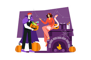 M538_ Halloween Illustration