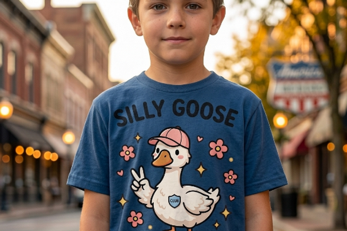 Silly Goose Club Member T-Shirt PNG, a Shirt Mockup by Vector Stall (Photo 14 of 15)