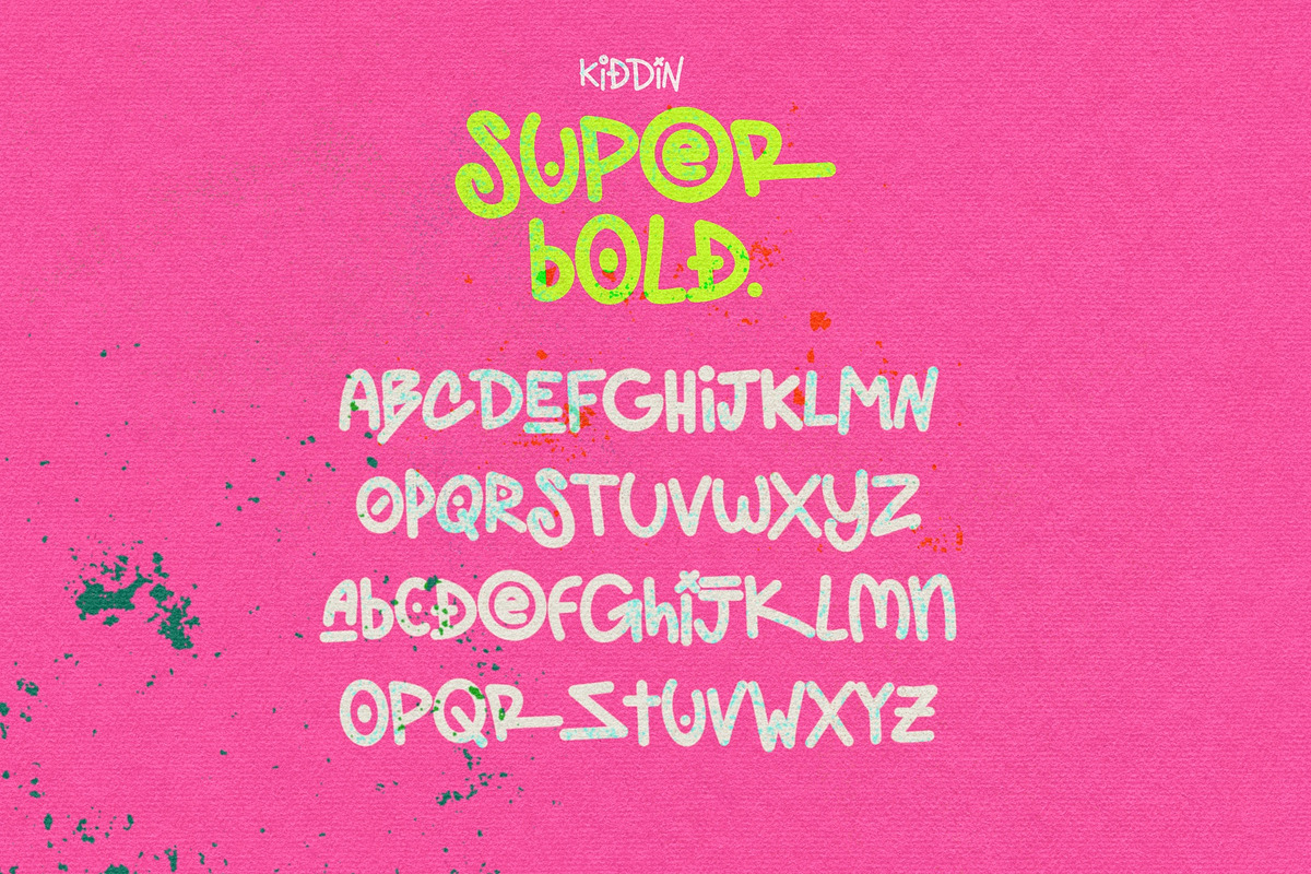 KIDDIN FONT FAMILY, a Script Font by ATV SHOP (Photo 6 of 9)