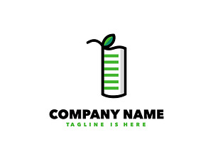 Paper nature simple logo, a Branding & Logo Template by Bayuktx