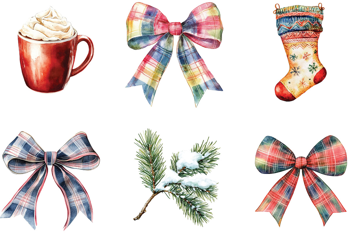 Rustic Winter Christmas Clipart, an Illustration by CraftArtStudio (Photo 3 of 6)