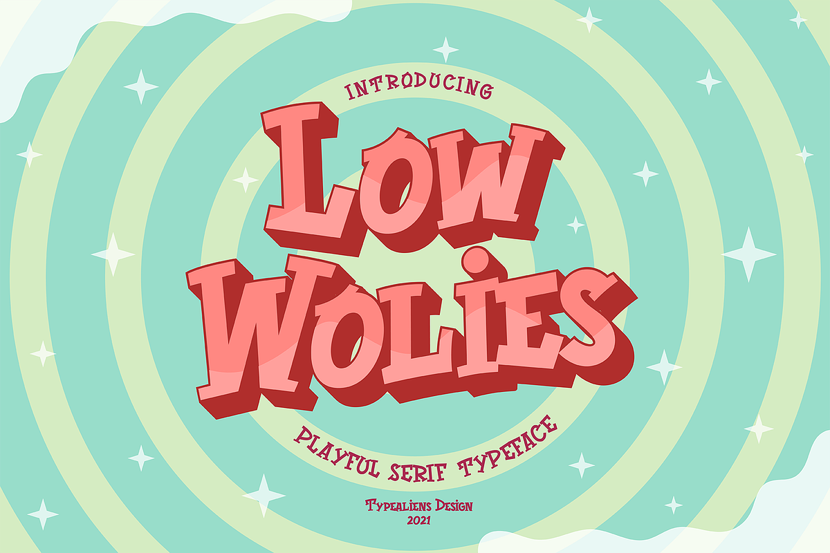 Low Wolies, a Font by ilhamtaro (Photo 1 of 12)