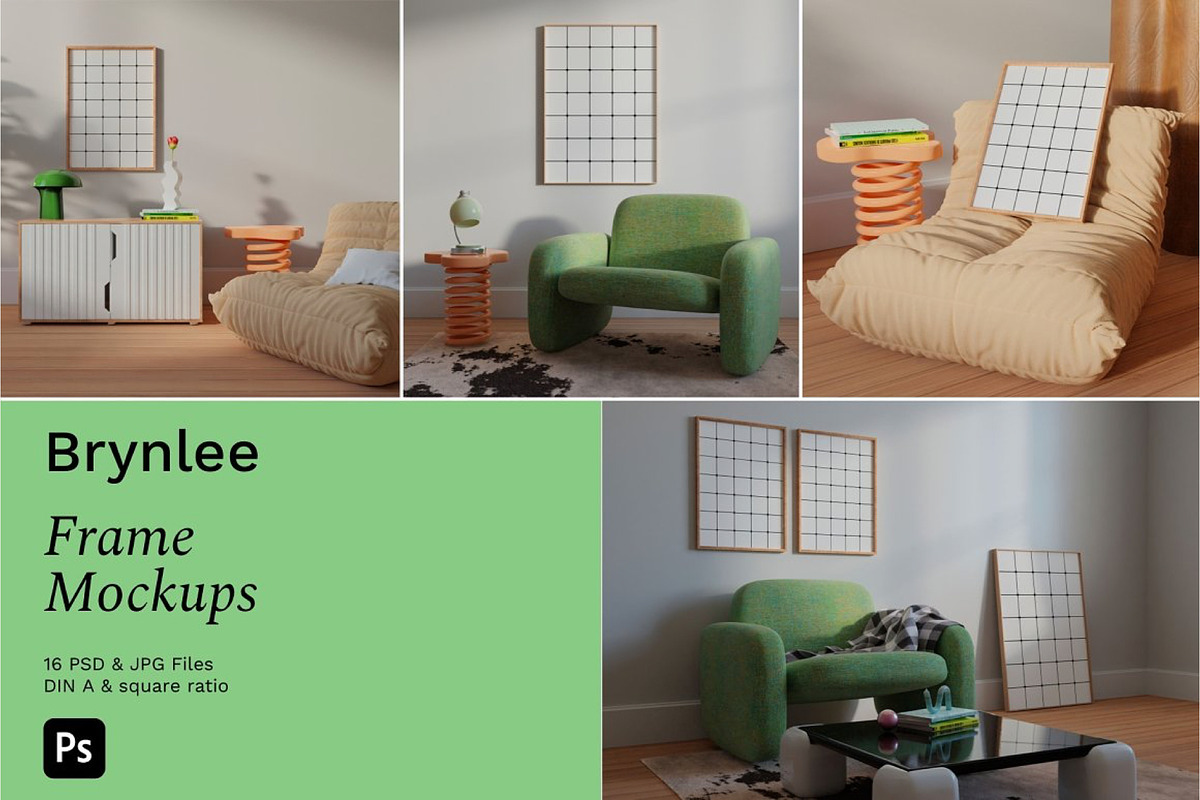 Artwork Mockups Bundle 20 in 1, a Household Mockup by Bonumo (Photo 36 of 41)