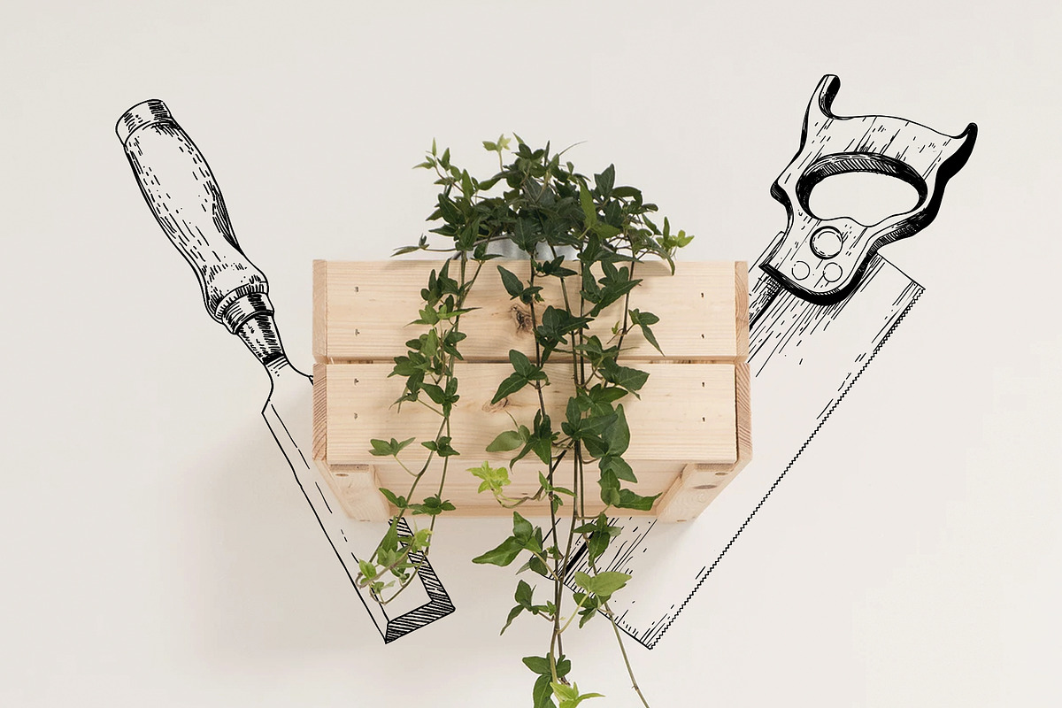 Vintage Hand Tools Illustrations, an Illustration by Hatch Design Workshop (Photo 2 of 7)