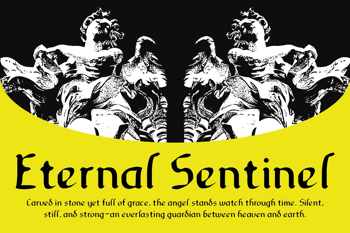 CS Blacked Drawn, a Blackletter Font by Craft Supply Co. (Photo 6 of 8)