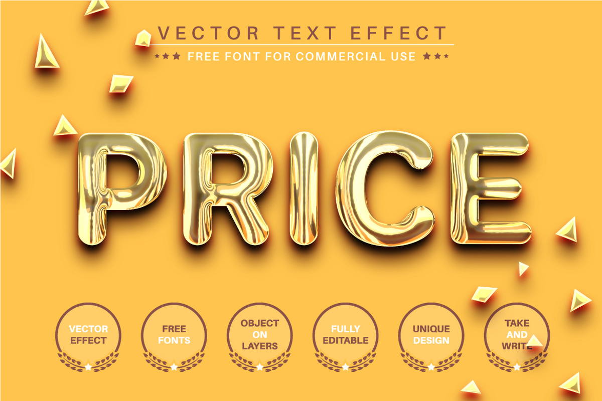 Realitic Gold - Editable Text Effect, a Layer Style Add-On by rwgusev (Photo 5 of 5)