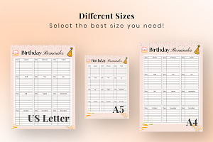 Birthday Reminder Template