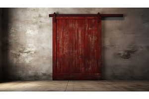 exterior sliding barn door ai, an Architecture Photo by pikepicture