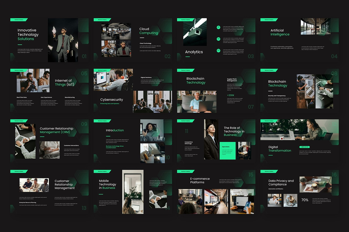 Modern Shape - Powerpoint, a Presentation Template by AQR Studio (Photo 2 of 3)
