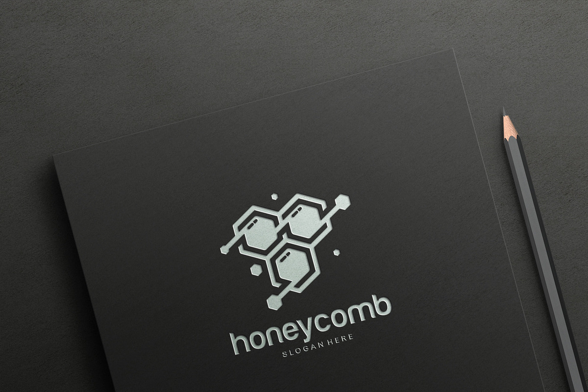 Honey Comb Logo Template, a Branding & Logo Template by Lucky Creative (Photo 4 of 5)