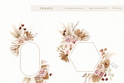Watercolor Boho Fall Dusty Rose Set, a Decorative Illustration by Carol Lozove (Thumbnail 24 of 74)