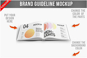 Brand Guideline Mockup PSD, a Product Mockup by Bruno's Shop (Thumbnail 1 of 4)