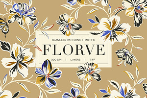 Florvé Expressive Floral Patterns, a Pattern Graphic by LEAFure