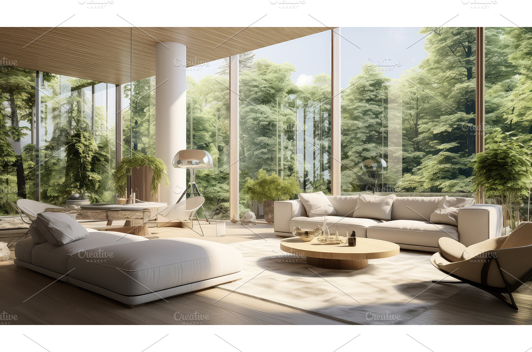 eco blurred future interior ai, a Background Photo by pikepicture
