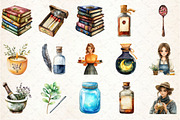 Vintage Apothecary Clipart, an Illustration by Rose Art (Thumbnail 2 of 4)